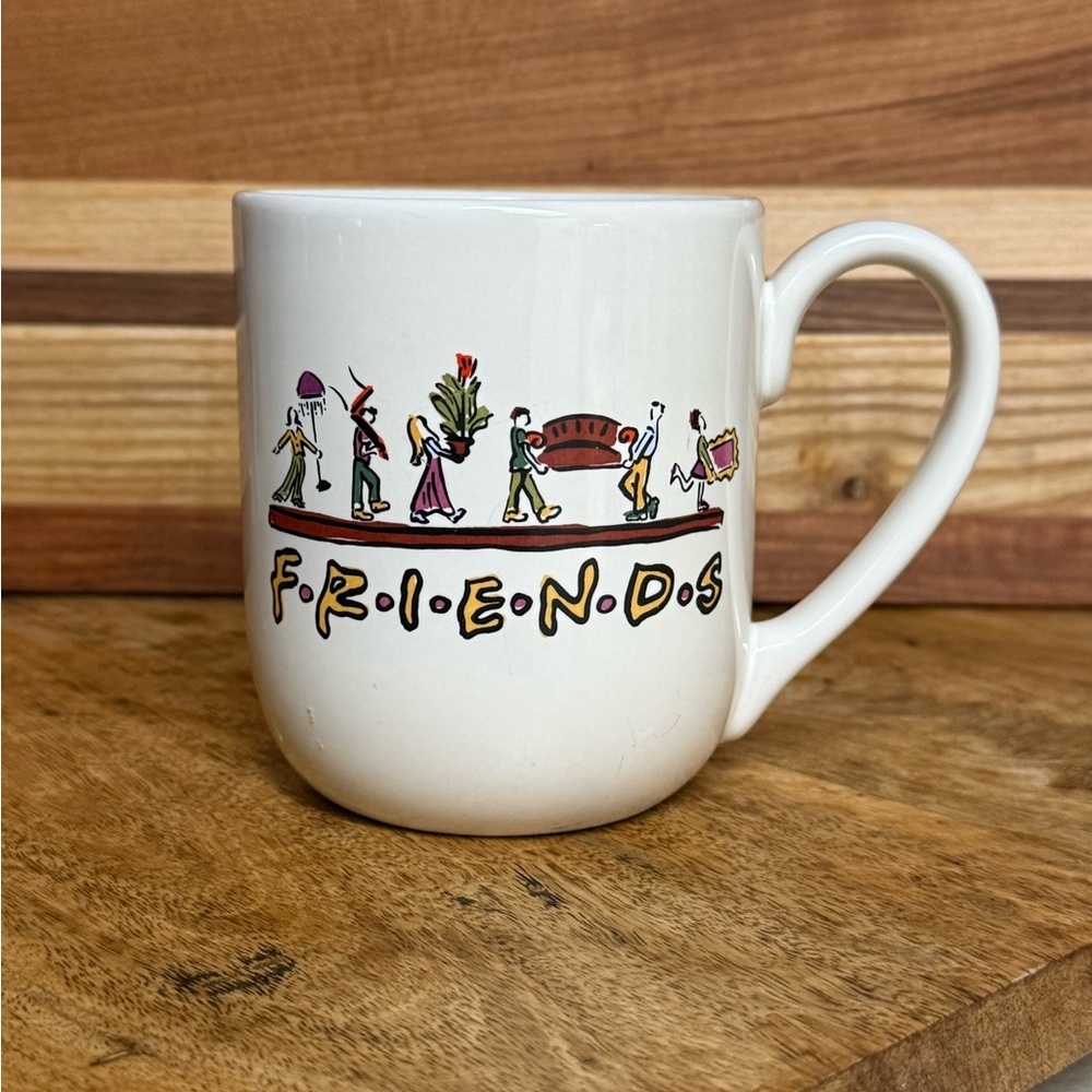 1996 Friends TV Show Ceramic Mug - White with Multicolor Design